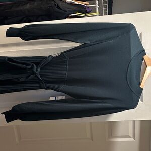 Jessica Howard Green Long-Sleeve Dress